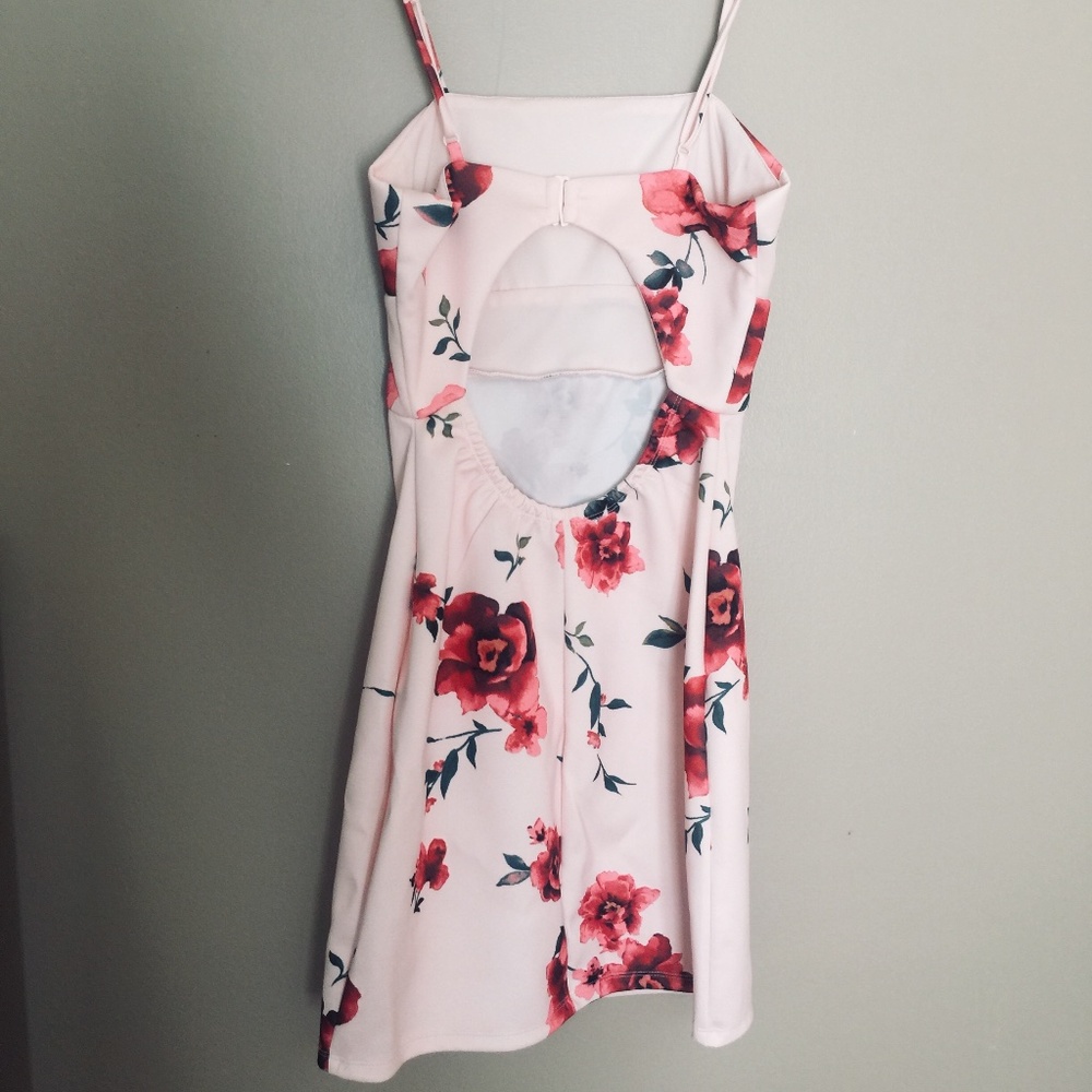 Sequin Hearts Floral Mini Dress